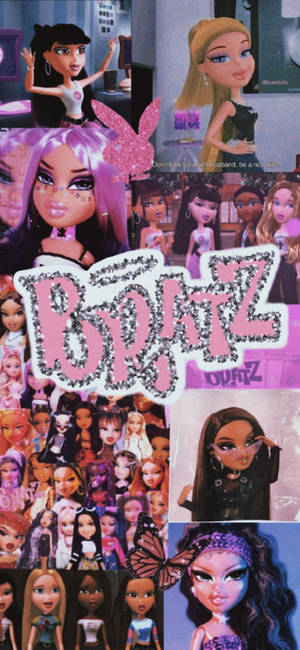 Bratz Dolls Photo Collage Wallpaper