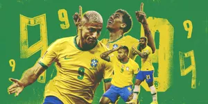 Brazil National Football Team Number 9 Players Wallpaper