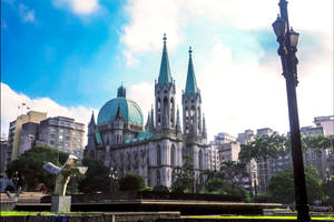 Brazil São Paulo Cathedral Wallpaper