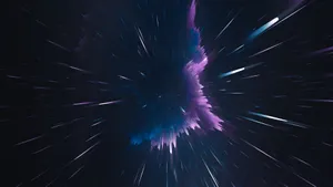 Breathtaking Meteor Shower In The Night Sky Wallpaper