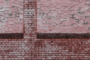 Brick Concrete Cracked Wall Wallpaper