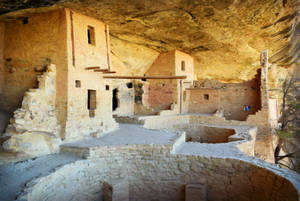 Brick Structures In Mesa Verde Wallpaper