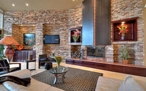 Brick Wall Design House Interior Wallpaper