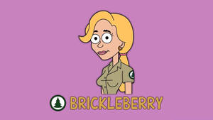 Brickleberry Ethel Purple Wallpaper