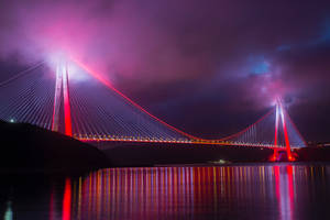 Bridge, Night City, Lighting, Design, Turkey Wallpaper
