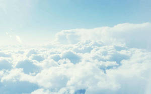 Bright Aesthetic Cloud Desktop Wallpaper