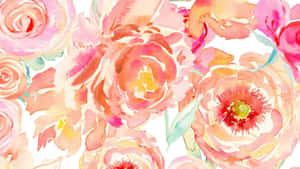 Bright And Beautiful Watercolor Floral Wallpaper