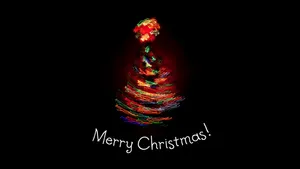 Bright And Festive, A Beautifully Decorated Christmas Tree Awaits The Holiday. Wallpaper
