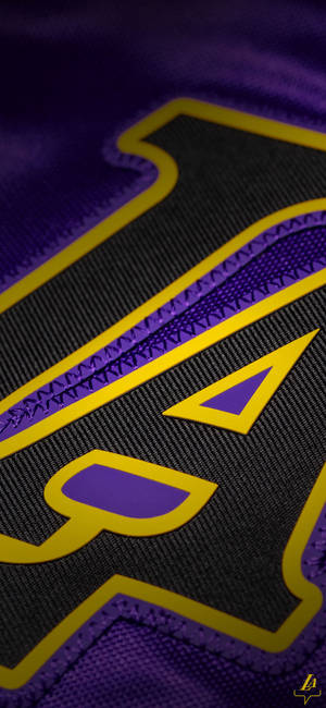 Bright And Shiny Lakers Uniform Wallpaper