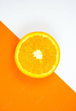 Bright And Solid Orange - A Perfect Way To Start The Day Wallpaper