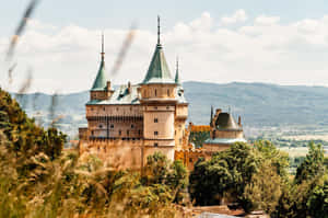 Bright And Sunny Bojnice Castle Wallpaper