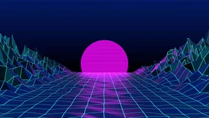 Bright And Vibrant Blue And Purple Desktop Wallpaper Wallpaper