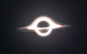 Bright Black Planet Saturn Wallpaper