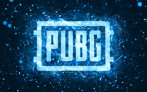 Bright Blue Pubg Logo Wallpaper