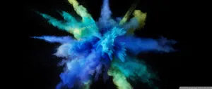 Bright Blue Smoke Wallpaper
