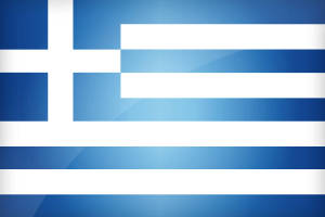 Bright Greek Flag Art Wallpaper