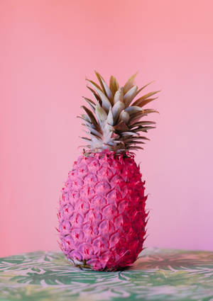 Bright Pink Pineapple Wallpaper