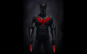 Bright Red Batman Logo Wallpaper