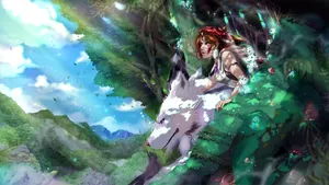 Bright Sky Princess Mononoke Wallpaper