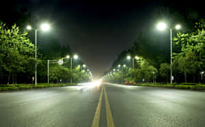 Bright Street Light Wallpaper