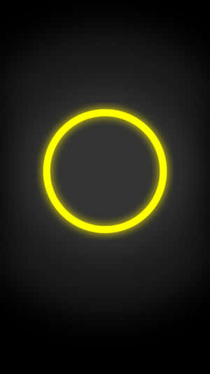 Bright, Vibrant Yellow Neon Light In A Dark Space Wallpaper