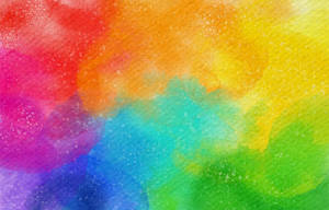 Bright Watercolour Rainbow Background Wallpaper