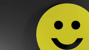 Bright Yellow Smile Emoji Brightening Up The Corner Wallpaper