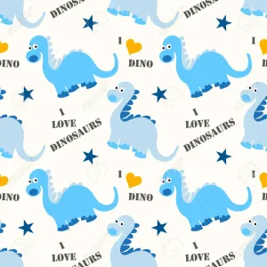 Brighten Up Your Home With This Cute Dinosaur Pattern! Wallpaper