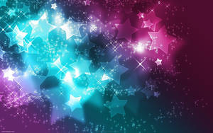 Brighten Your Day With Neon Stars Wallpaper