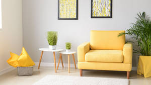 Brightly Colored Room Furniture Wallpaper