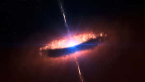 Brilliant Quasar Lighting Up The Cosmos Wallpaper