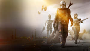 Bring Home The Power Of The Mandalorian With Your Next Pc! Wallpaper