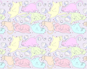 Bring Joy To Your Home With This Beautiful Cute Cat Pattern Wallpaper