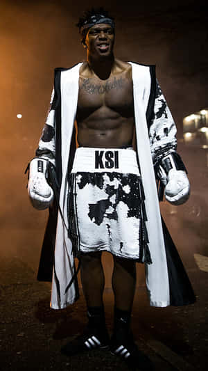 British Rapper And Youtuber, Ksi, At The 2019 Global Circle Music & Arts Festival. Wallpaper