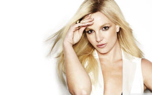 Britney Spears In White Blazer Wallpaper