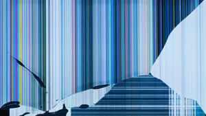 Broken Blue Screen Wallpaper
