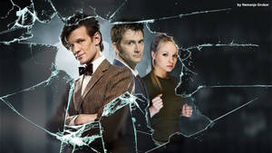Broken Glass Doctor Who Cast Wallpaper