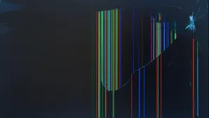 Broken Rgb Lines Screen Wallpaper