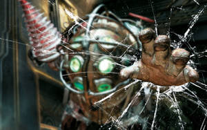 Broken Screen Bioshock Game Wallpaper