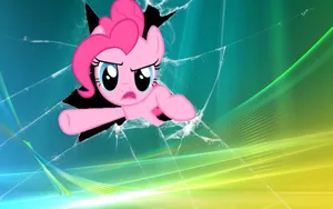 Broken Screen Pinkie Pie Wallpaper