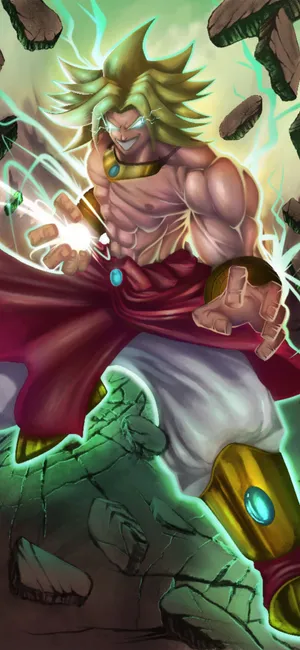 Broly Destructive Attack Wallpaper