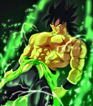 Broly Green Aura Wallpaper