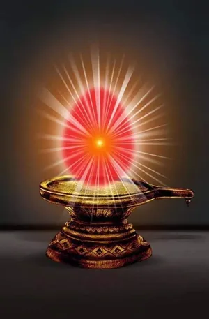 Bronze Red Egg Shiva Lingam Wallpaper