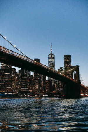 Brooklyn Bridge New York City Night View Wallpaper