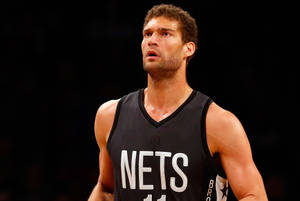 Brooklyn Nets Brook Lopez Focus Look Wallpaper