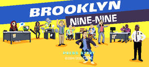 Brooklyn Nine Nine Video Game Pixel Art Wallpaper
