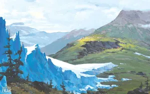 Brother Bear Mountain With Melted Snow Wallpaper