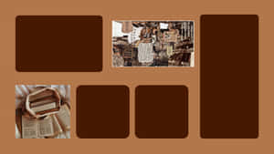 Brown Aesthetic Desktop Background Wallpaper