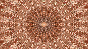 Brown Kaleidoscope Optical Illusion Wallpaper