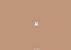 Brown Minimalist Coffee Aesthetic Wallpaper